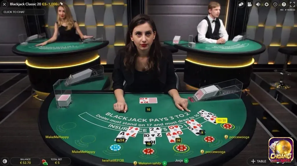 Khám phá luật chơi Blackjack tại Choang Club