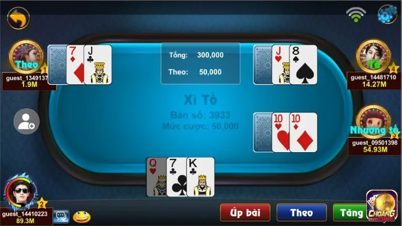 Luật chơi Xì Tố đơn giản